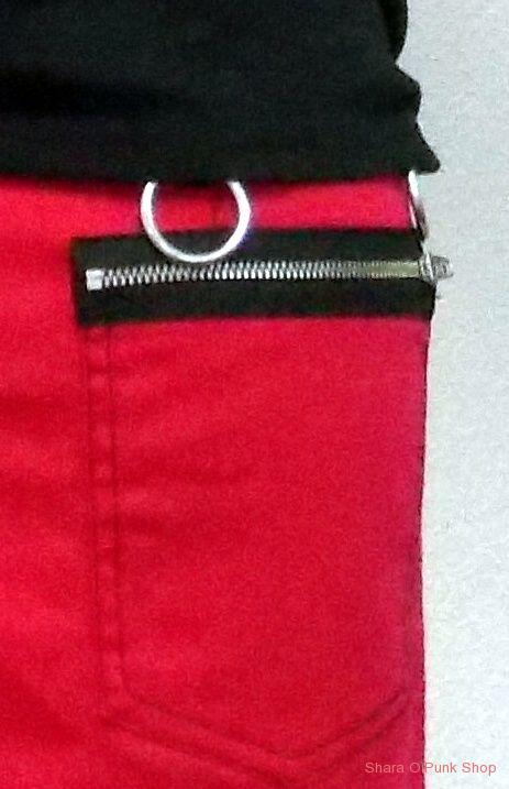 Punk KOVOVÝ zip 10 cm