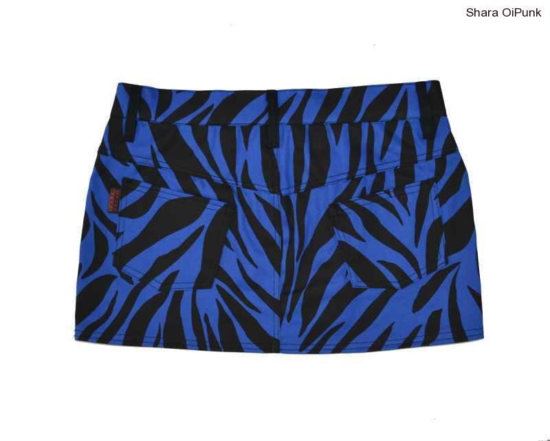Punk sukně -ZMĚNA BARVY-BÍLÝ LEOPARD-SKLAD-L
