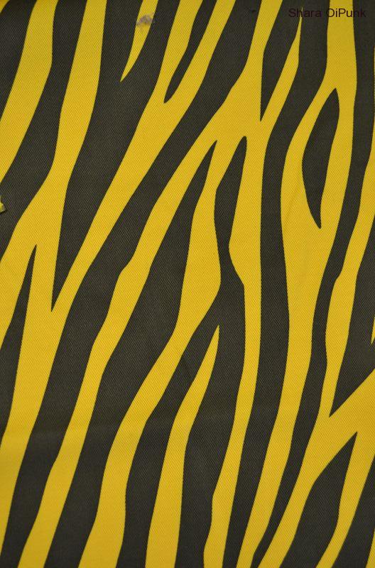 Punk zebra žlutá