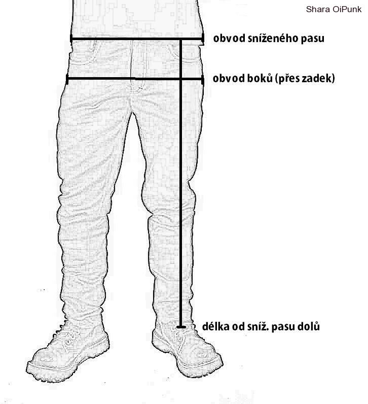Punk pánské kalhoty - zelená 