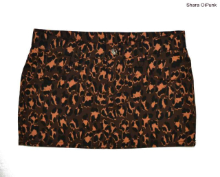 Punk sukně hnědý leopard SKLADEM - M