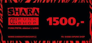 Poukaz na oblečení v hodnotě 1 500,- 