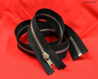 Punk KOVOVÝ zip 70 cm