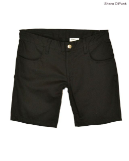Punk kraťasy Shara - černé +5 zipů SKLADEM vel.L