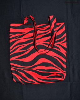 Punk taška - červená zebra