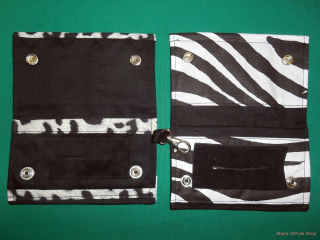 Punk obal na tabák bílá zebra 